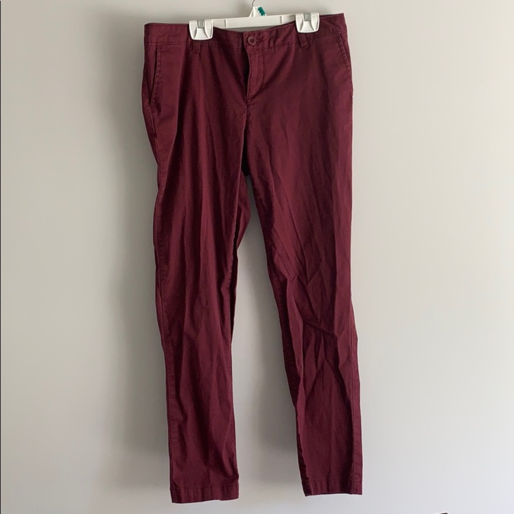 Maroon Pants